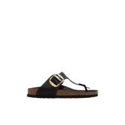 Birkenstock ‘Gizeh Big Buckle’ slides Black, Dam