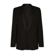 Dolce & Gabbana Formell Blazer, Svart Enkelknäppt Middagsjacka Black, ...