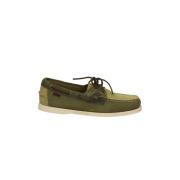 Sebago Sailor Shoes Green, Herr