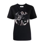 Alberta Ferretti T-shirt Black, Dam