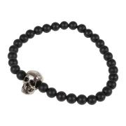 Alexander McQueen Skull Beaded Armband Black, Herr