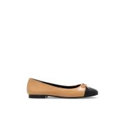 Tory Burch ‘Cap-Toe’ Ballerinaskor Beige, Dam