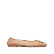 Tory Burch Claire Ballerinaskor - Sand Beige Beige, Dam