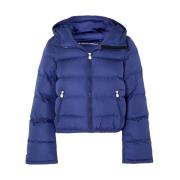 Perfect Moment Navy Polar Flare Jacka med Huva Blue, Dam