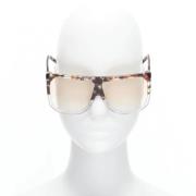 Loewe Pre-owned Pre-owned Acetat solglasgon Brown, Dam