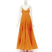 Jacquemus Pre-owned Pre-owned Bomull klnningar Orange, Dam