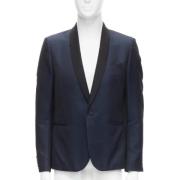 Saint Laurent Vintage Pre-owned Polyester ytterklder Blue, Dam