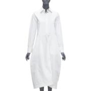 Jil Sander Pre-owned Pre-owned Bomull klnningar White, Dam