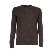 Polo Ralph Lauren Italiensk Ull Crewneck Tröja Brown, Herr