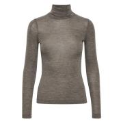 InWear Rollneck Sweater - FangIW Brown, Dam