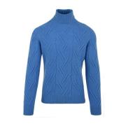 Drumohr Ljusblå Sweaters för Män Blue, Herr