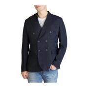 YES ZEE Herr Linne Blazer, Vår/Sommar Kollektion Blue, Herr