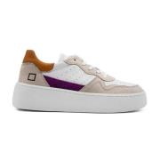 D.a.t.e. Vita Läder Step Pop Sneakers White, Dam