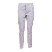 Dondup Lättvikts Slim Fit Bomull Chino Byxor Gray, Herr