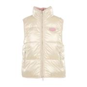 Duvetica Beige Reversibel Jacka med Logopatch Beige, Dam