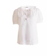 Chloé Pre-owned Pre-owned Bomull toppar White, Dam