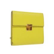 Hermès Vintage Pre-owned Läder plnbcker Yellow, Dam