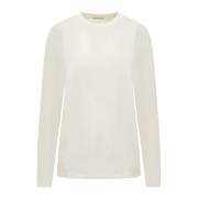 Jil Sander Långärmad Crew Neck T-shirt Beige, Dam