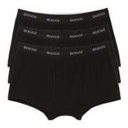 Boggi Milano Stretch bomullsjersey boxershorts Black, Herr