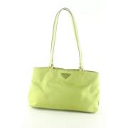 Prada Vintage Pre-owned Nylon prada-vskor Green, Dam