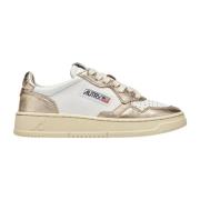 Autry Vita & Guld Låga Sneakers White, Dam