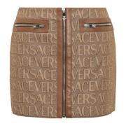 Versace Stilfull Kjol för Kvinnor Brown, Dam