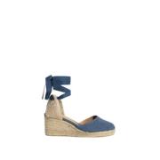 Castañer Carina/6/002 Denim Kilklacksskor Blue, Dam