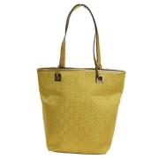 Gucci Vintage Pre-owned Canvas totevskor Yellow, Dam