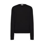 Valentino Svart Rund Hals Jersey Black, Herr