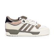 Adidas Originals Vita Lädersneakers med Mockainsatser White, Herr