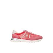 Premiata Klassiska Logo Patch Sneakers Pink, Dam