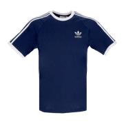 Adidas Natt Indigo 3-Stripes Tee Blue, Herr