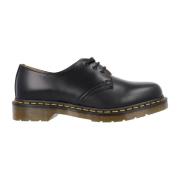 Dr. Martens Klassiska svarta läderskor med snörning Black, Herr