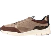 Geox Stiliga Casual Sneakers för Kvinnor Brown, Dam