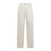 Darkpark Wide Jeans White, Herr