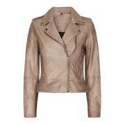 Notyz Bikerjacka 10961 Beige, Dam