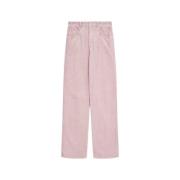 Isabel Marant Étoile Stiliga Straight Byxor för Kvinnor Pink, Dam