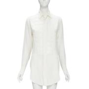 Bottega Veneta Vintage Pre-owned Silke toppar White, Dam