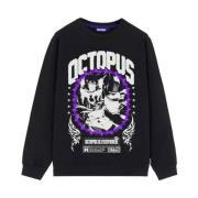 Octopus Högkvalitativa sweatshirts Black, Herr