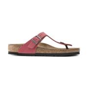 Birkenstock Gizeh BS Metallic Tåremssandal Red, Dam