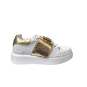 Pollini Nuke45 Vit/Guld Sneakers White, Dam