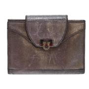 Salvatore Ferragamo Pre-owned Pre-owned Läder plnbcker Gray, Dam