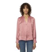 Zadig & Voltaire Vieux Rose Tink Satin Blus Pink, Dam