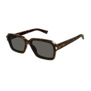 Saint Laurent New Wave Large Solglasögon Brown, Herr