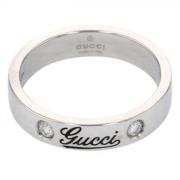 Gucci Vintage Andrahands smycken Gucci Silver Vitguld Gray, Dam
