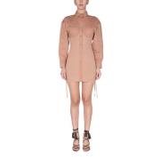 Andrea Adamo Shirt Dresses Beige, Dam