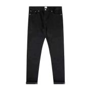 Edwin Slim Tapered Kaihara Selvage Svarta Jeans Black, Herr