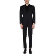 Tonello Single Breasted Suits Black, Herr