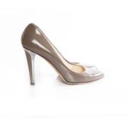 Jimmy Choo Pre-owned Pre-owned Läder klackskor Gray, Dam