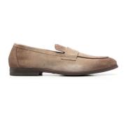 Doucal's Snygga Bruna Mocka Loafers Beige, Herr